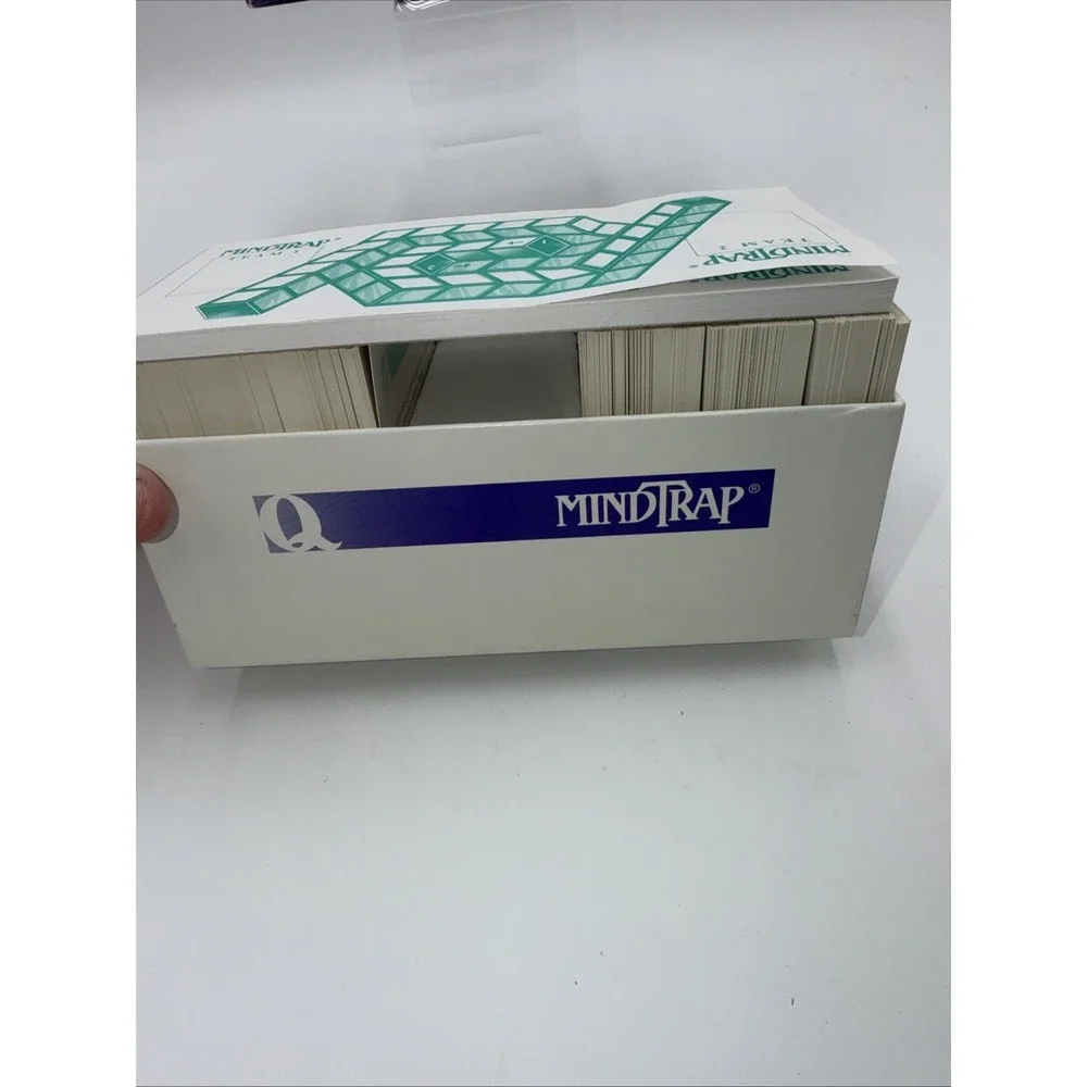 Mindtrap Board Game 1996 Pressman Puzzles Mysteries Open Complete‎